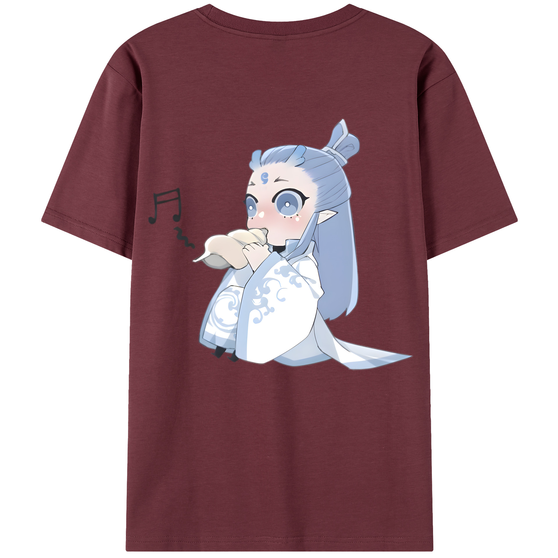 （画像用） Ne Zha 2 ナタ 魔童の大暴れ 綿100％半袖Tシャツ（背面プリント）